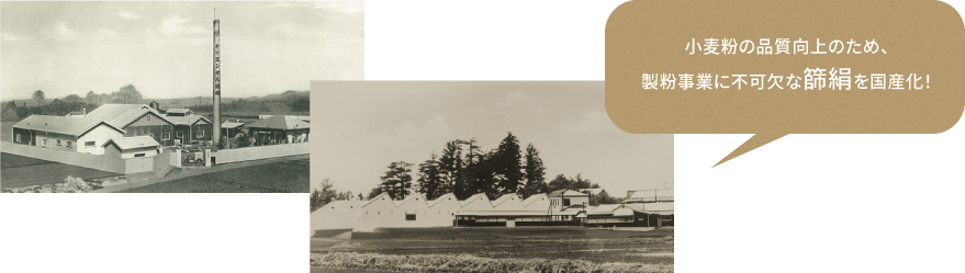 小麦粉の品質向上のため、製粉事業に不可欠な篩絹を国産化!